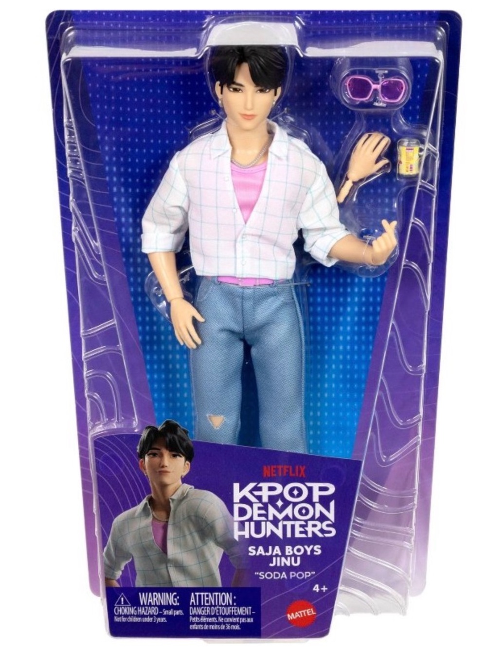 NEW Mattel K POP Demon Hunters Saja Boys Jinu Fashion Anime Soda Pop Doll